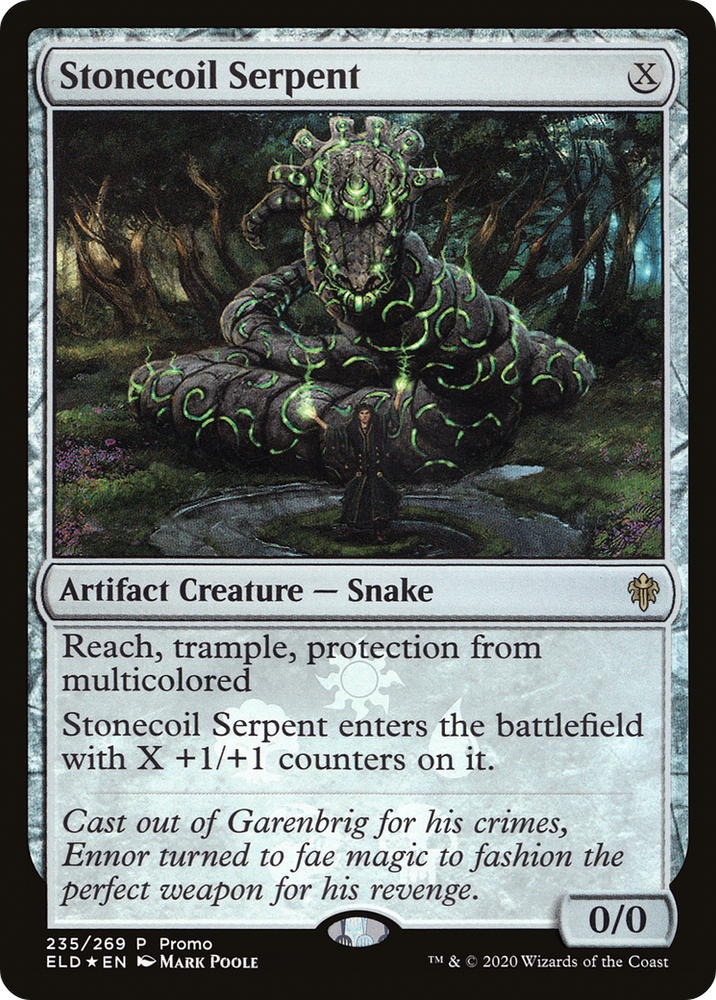 Stonecoil Serpent (MEDIA-235★) - Throne of Eldraine Promos Foil