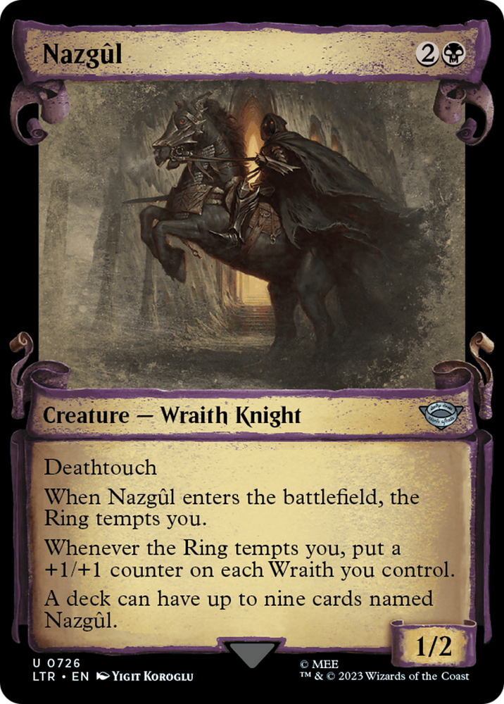 Nazgul (0726) (Showcase Scrolls) (LTR-726) - The Lord of the Rings: Tales of Middle-earth: (Showcase) Foil