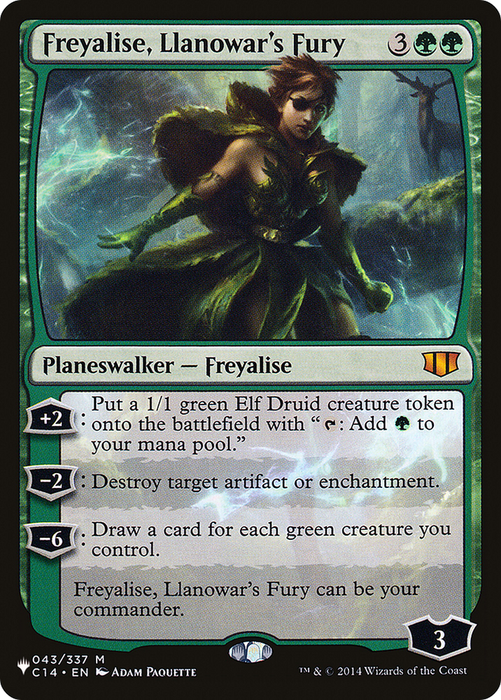 Freyalise, Llanowar's Fury (LIST-C14-43) - The List