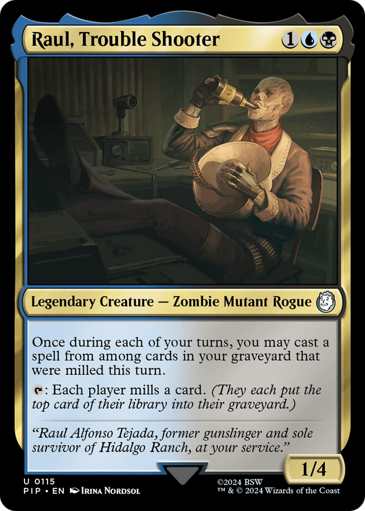 Raul, Trouble Shooter (PIP-115) - Fallout