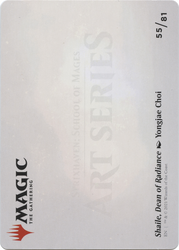 Shaile, Dean of Radiance // Shaile, Dean of Radiance (ASTX-055) - Strixhaven Art Series (Borderless) Foil