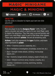 Magic and Minions // Magic and Minions (cont'd) (MAFR-003) - Adventures in the Forgotten Realms Minigames Foil