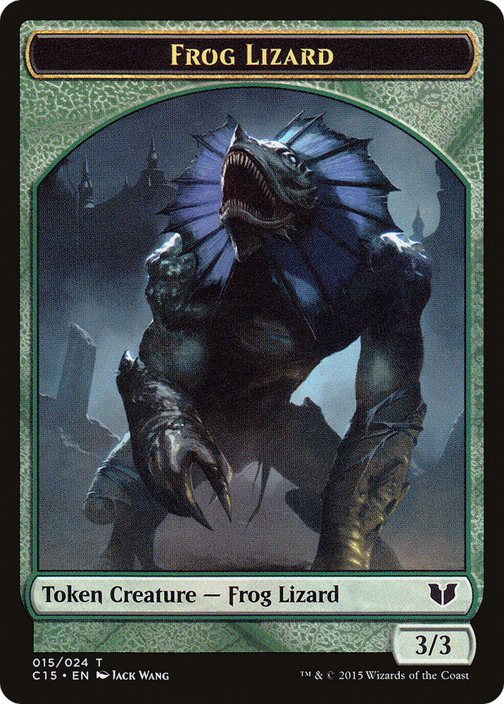 Frog Lizard // Germ Double-Sided Token (C15-015) - Commander 2015 Tokens