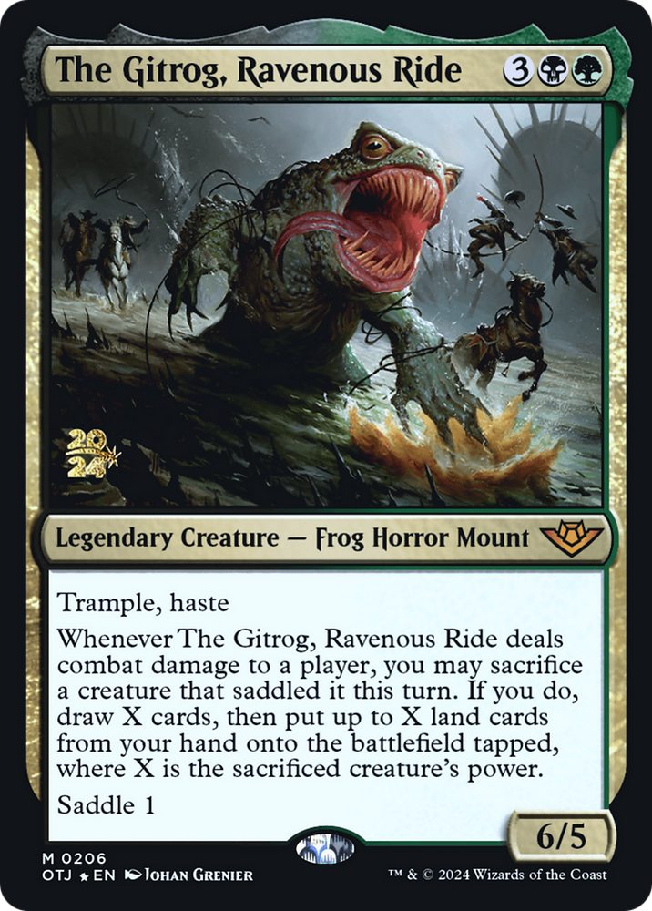 The Gitrog, Ravenous Ride (PRE-206) - Outlaws of Thunder Junction Promos Foil
