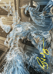 Splashy Spellcaster // Splashy Spellcaster (AWOE-009) - Wilds of Eldraine Art Series (Borderless) Foil
