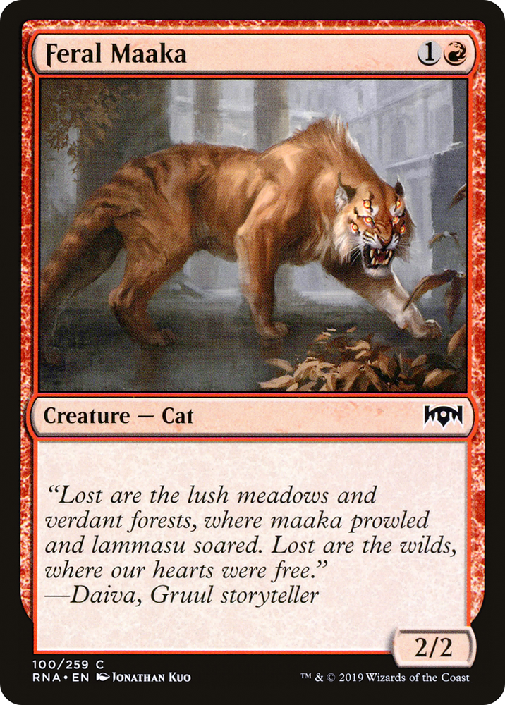 Feral Maaka (RNA-100) - Ravnica Allegiance Foil