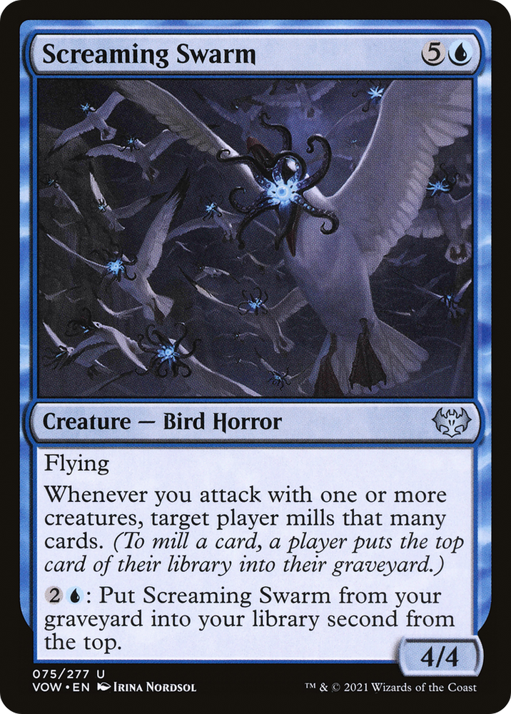 Screaming Swarm (VOW-075) - Innistrad: Crimson Vow Foil