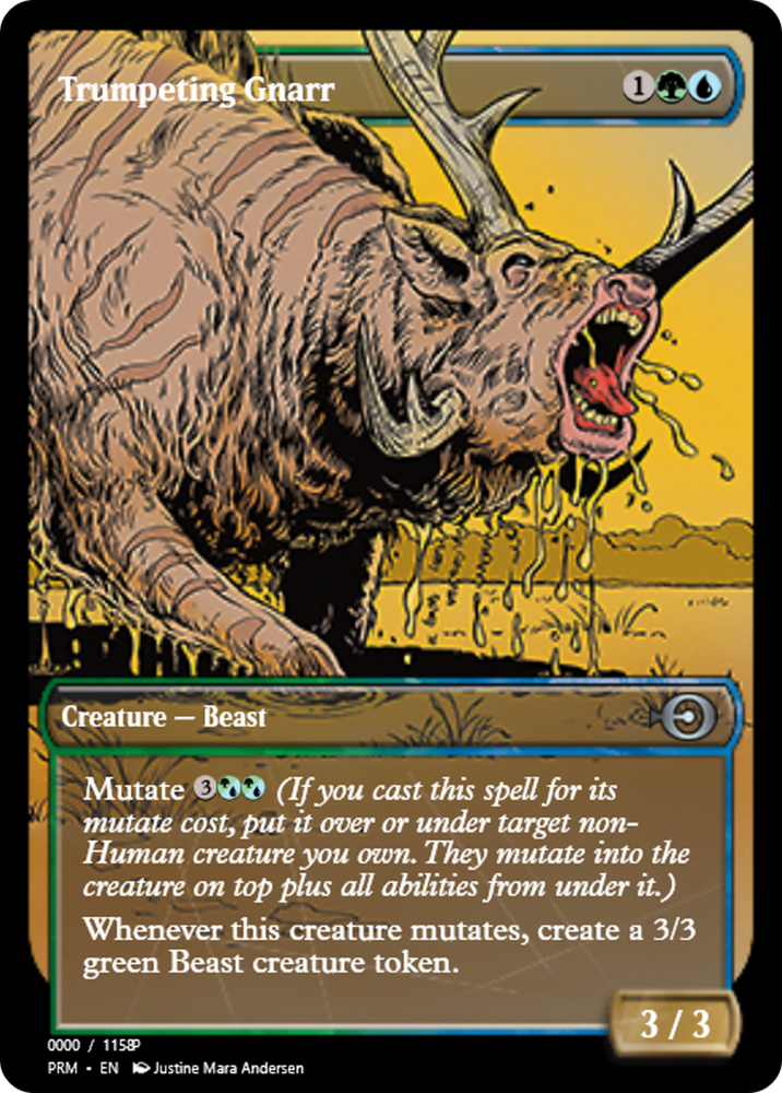Trumpeting Gnarr (PRM-80971) - Magic Online Promos