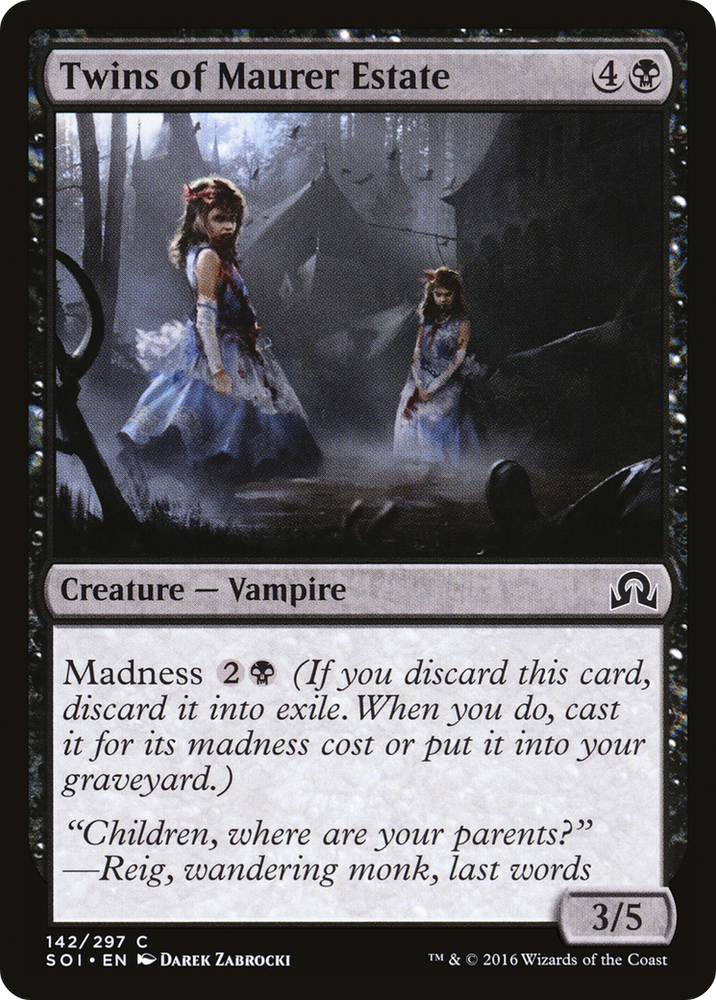 Twins of Maurer Estate (SOI-142) - Shadows over Innistrad Foil