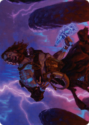 Toralf, God of Fury // Toralf, God of Fury (AKHM-039) - Kaldheim Art Series (Borderless)