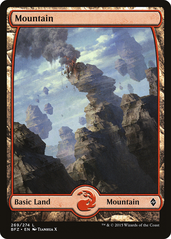 Mountain (269) - Full Art (BFZ-269) - Battle for Zendikar Foil
