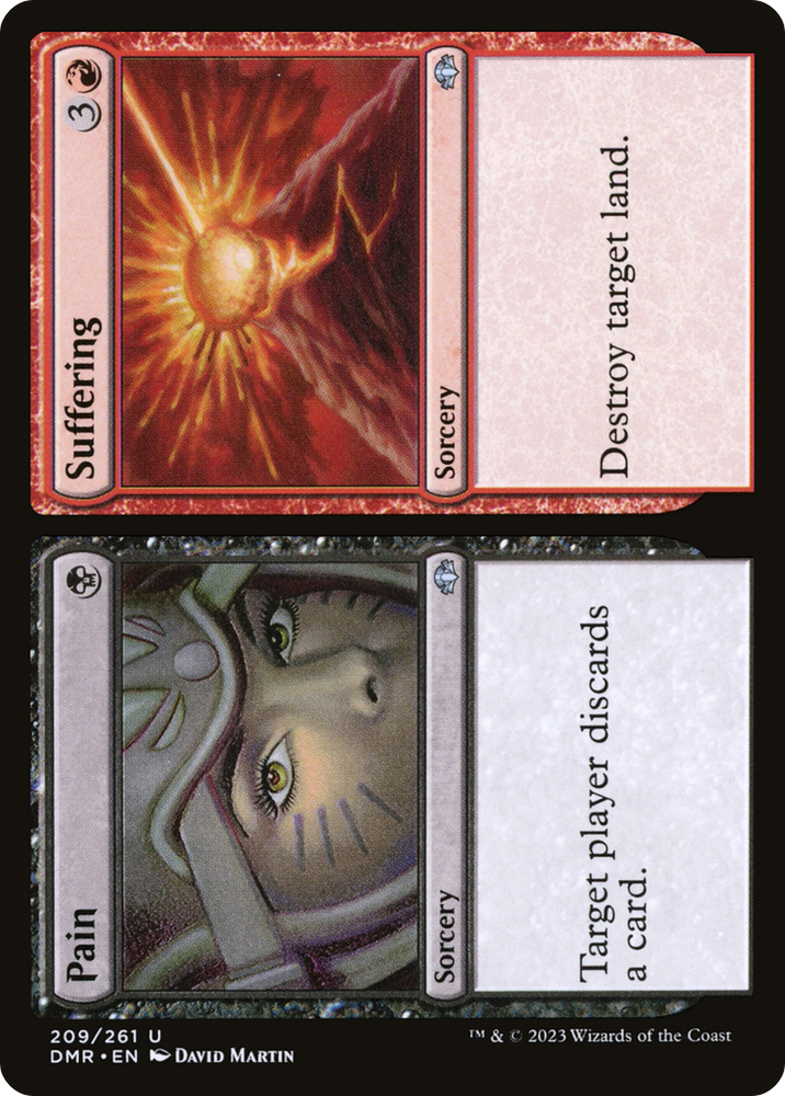Pain // Suffering (DMR-209) - Dominaria Remastered Foil