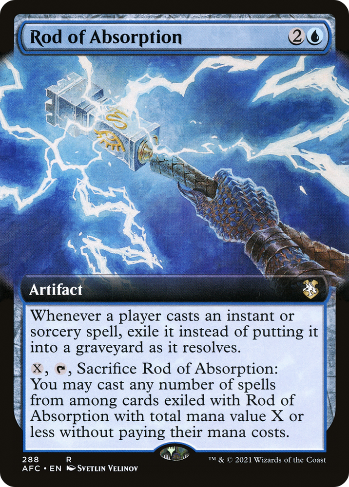 Rod of Absorption (Extended Art) (AFC-288) - Forgotten Realms Commander: (Extended Art)
