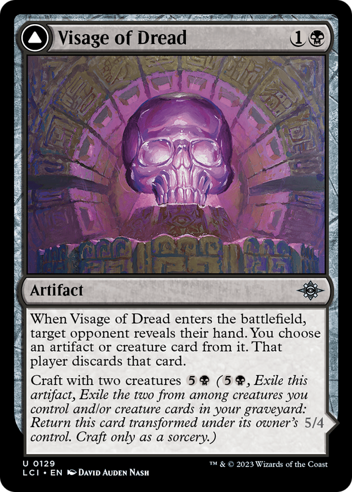 Visage of Dread (LCI-129) - The Lost Caverns of Ixalan Foil