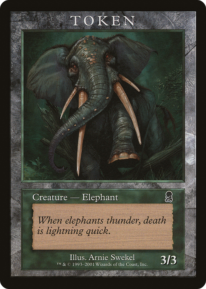 Elephant Token (ODY) (MPRP-005) - Magic Player Rewards 2002