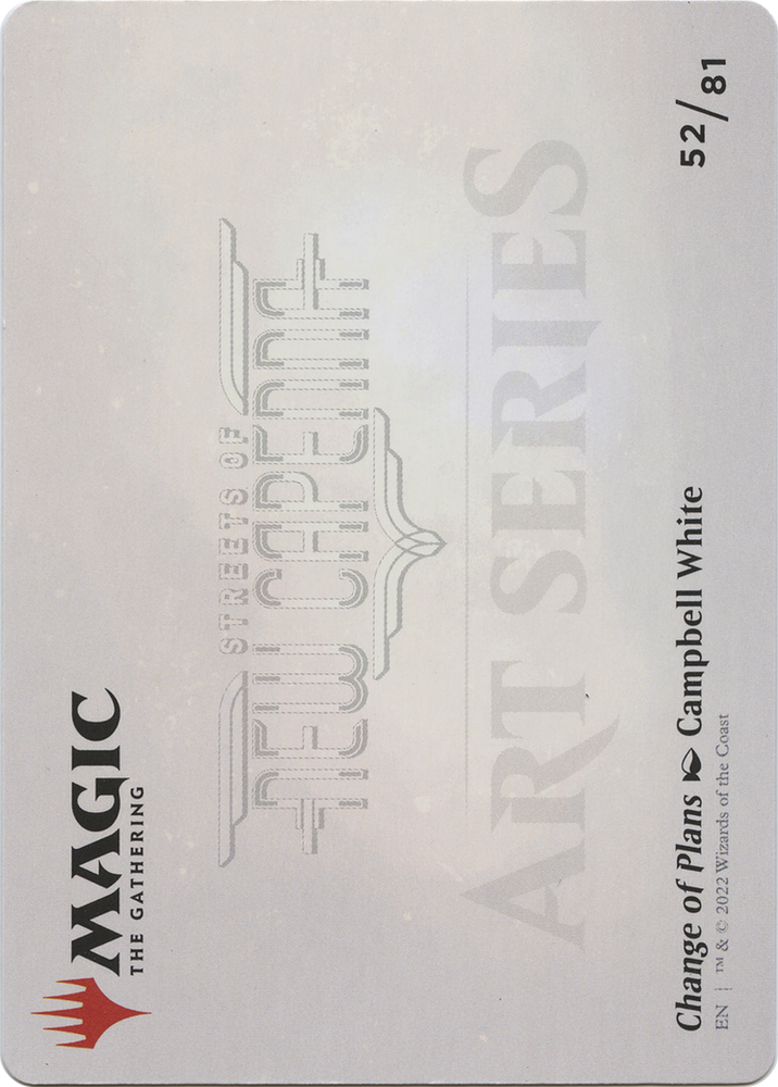 Change of Plans // Change of Plans (ASNC-052) - New Capenna Art Series (Borderless) Foil