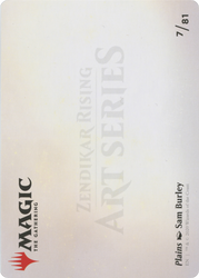 Plains // Plains (AZNR-007) - Zendikar Rising Art Series (Borderless) Foil