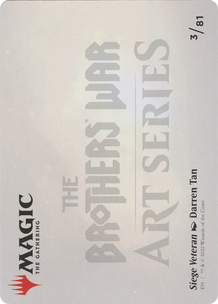 Siege Veteran // Siege Veteran (ABRO-003) - The Brothers' War Art Series (Borderless)