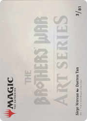 Siege Veteran // Siege Veteran (ABRO-003) - The Brothers' War Art Series (Borderless)
