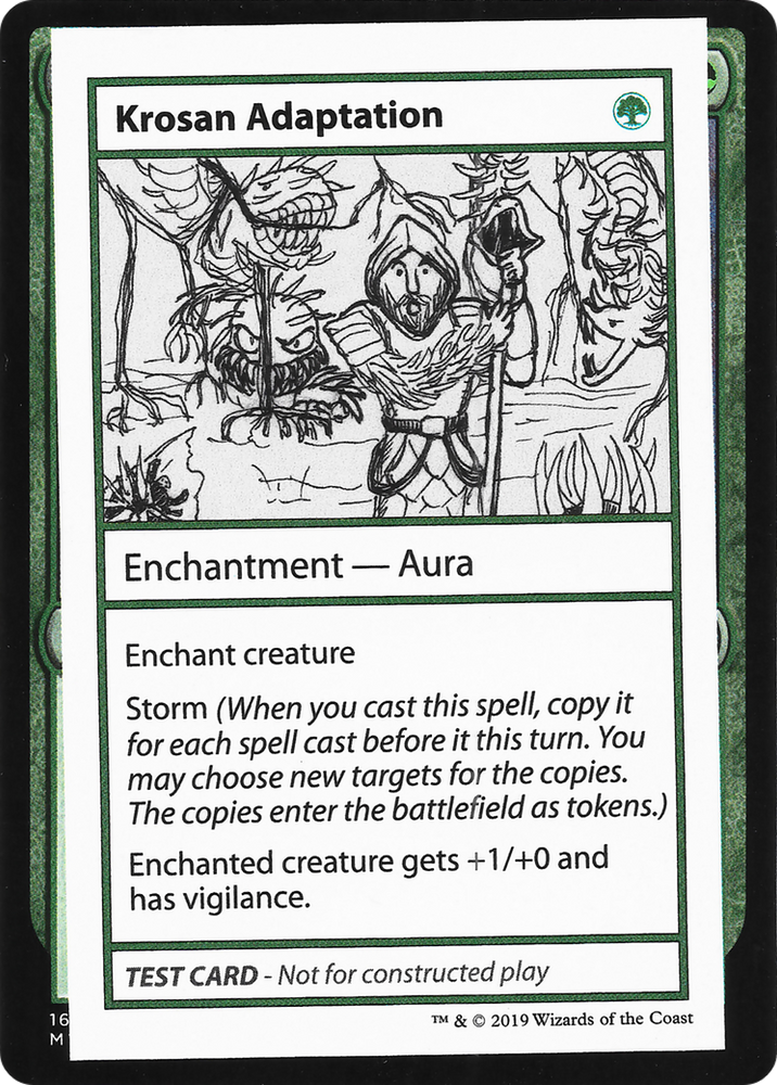 Krosan Adaptation (No PW Symbol) (CMB1-080) - Mystery Booster Playtest Cards 2021
