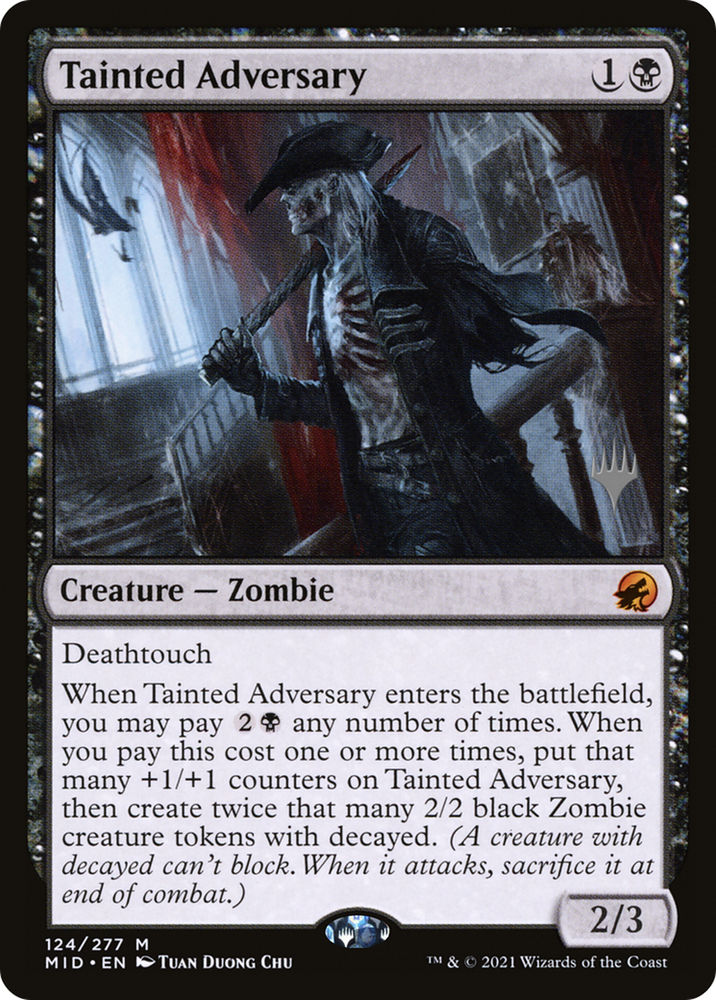 Tainted Adversary (PPMID-124P) - Innistrad: Midnight Hunt Promos