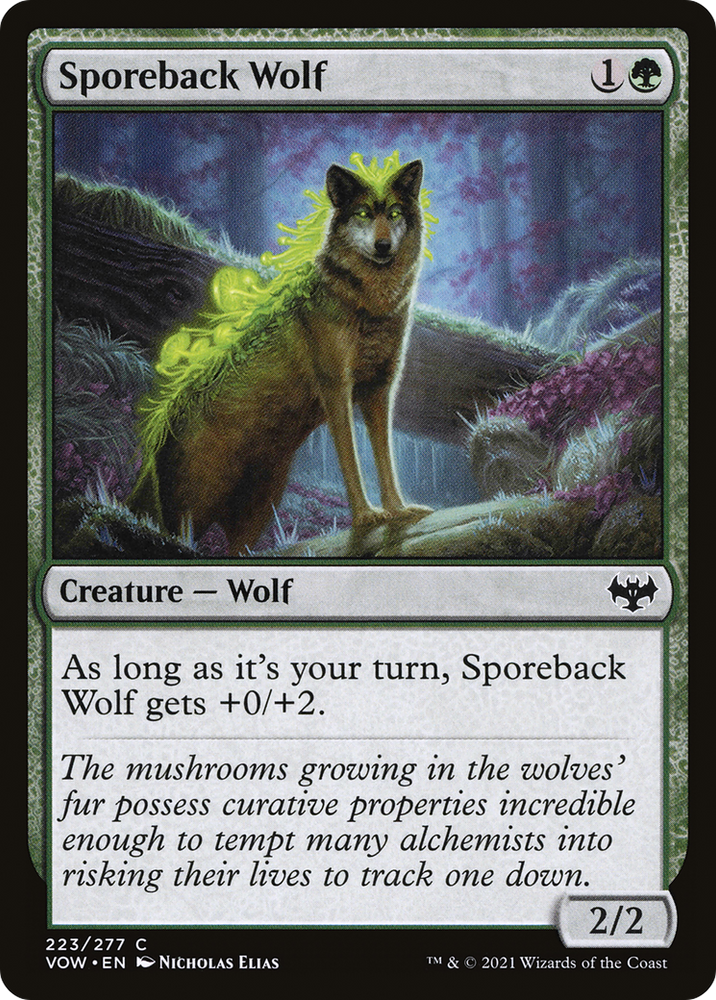 Sporeback Wolf (VOW-223) - Innistrad: Crimson Vow Foil