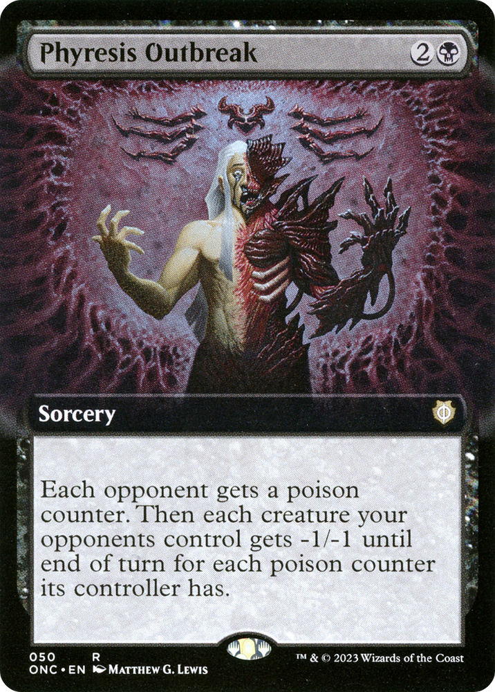 Phyresis Outbreak (Extended Art) (ONC-050) - Phyrexia: All Will Be One Commander: (Extended Art)