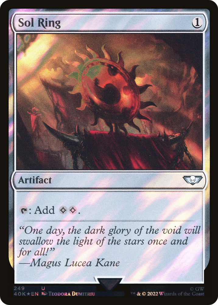 Sol Ring (249) (Surge Foil) (40K-249★) - Warhammer 40,000 Commander Foil