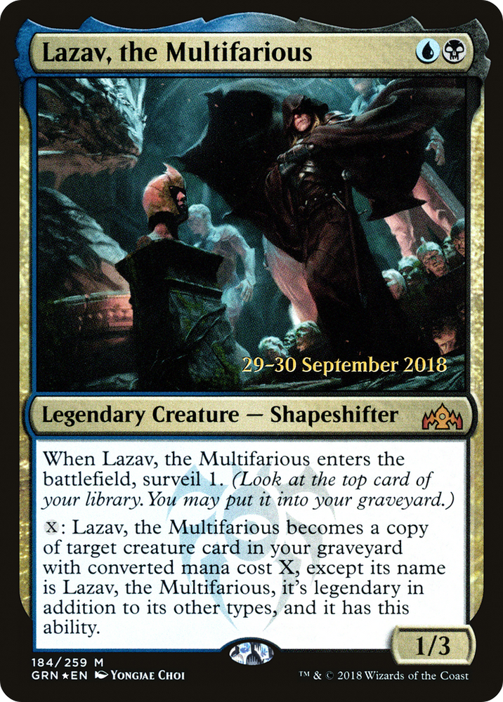 Lazav, the Multifarious (PRE-184S) - Guilds of Ravnica Promos Foil