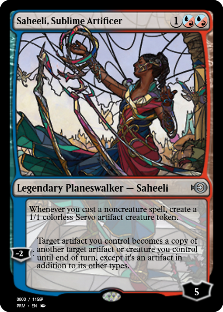 Saheeli, Sublime Artificer (PRM-78021) - Magic Online Promos Foil