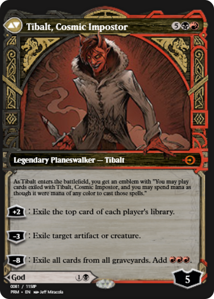 Valki, God of Lies // Tibalt, Cosmic Impostor (PRM-88270) - Magic Online Promos