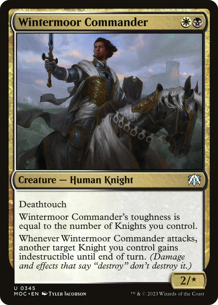 Wintermoor Commander (MOC-345) - March of the Machine Commander