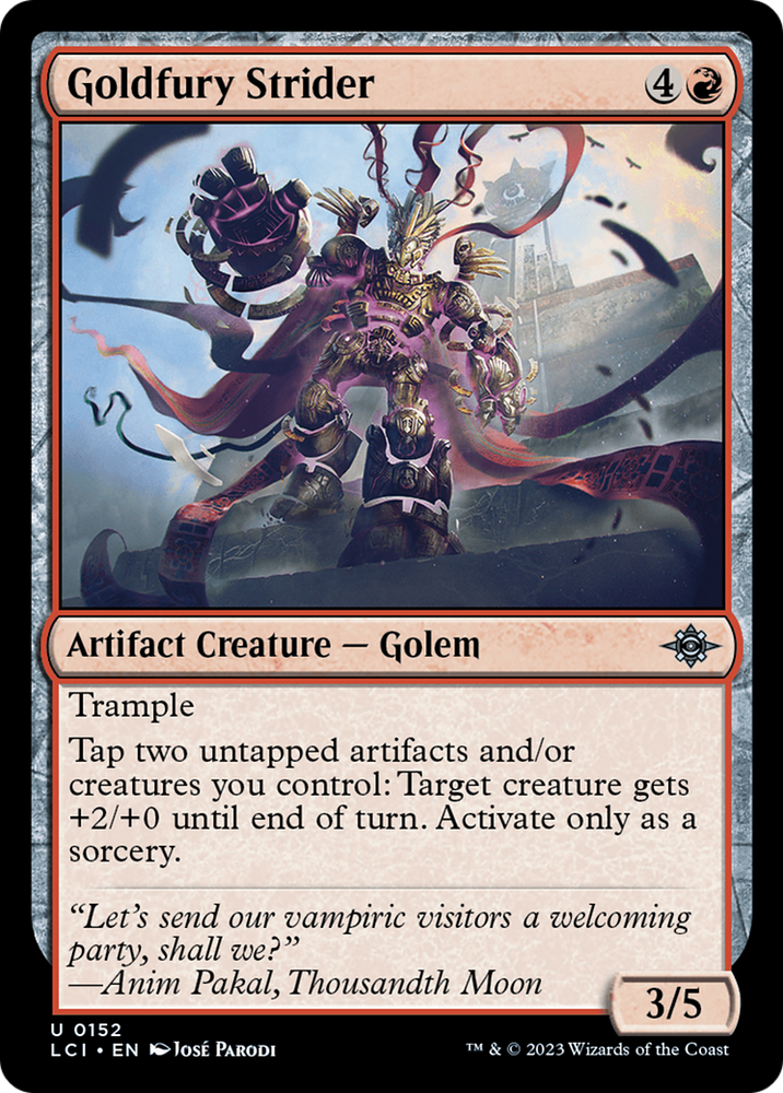 Goldfury Strider (LCI-152) - The Lost Caverns of Ixalan Foil
