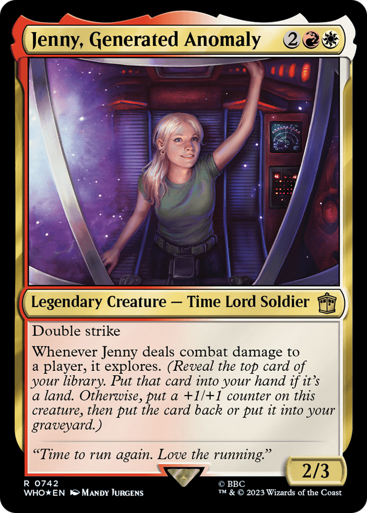 Jenny, Generated Anomaly (Surge Foil) (WHO-742) - Doctor Who Foil