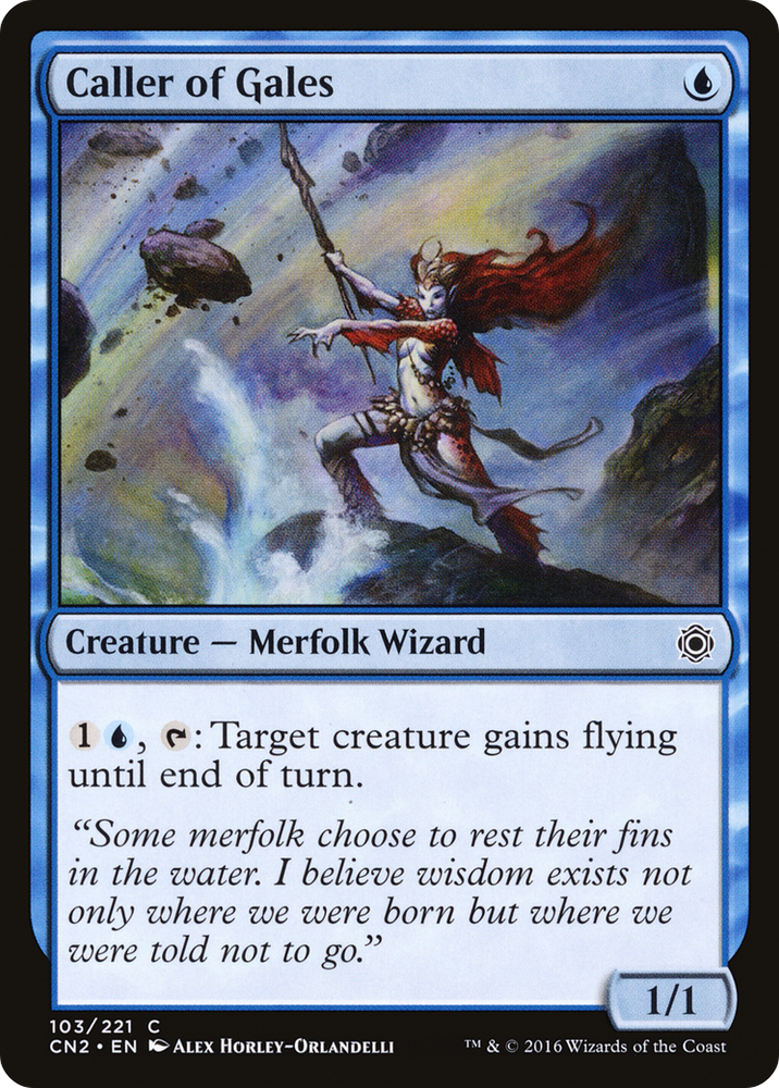 Caller of Gales (CN2-103) - Conspiracy: Take the Crown Foil