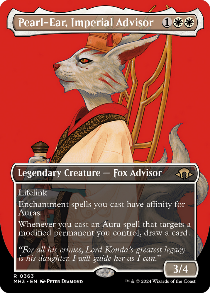 Pearl-Ear, Imperial Advisor (Borderless) (MH3-363) - Modern Horizons 3 (Borderless) Foil