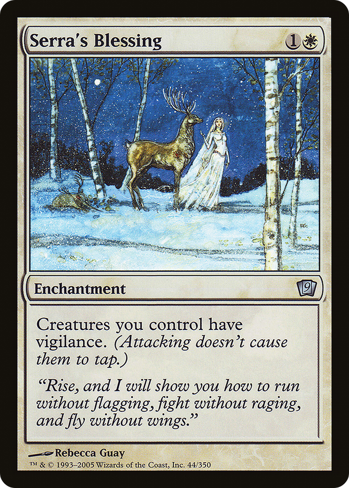 Serra's Blessing (9ED-44★) - Ninth Edition Foil