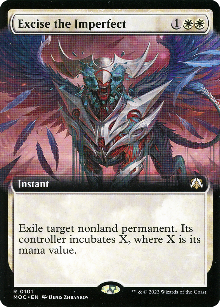 Excise the Imperfect (Extended Art) (MOC-101) - March of the Machine Commander: (Extended Art) Foil