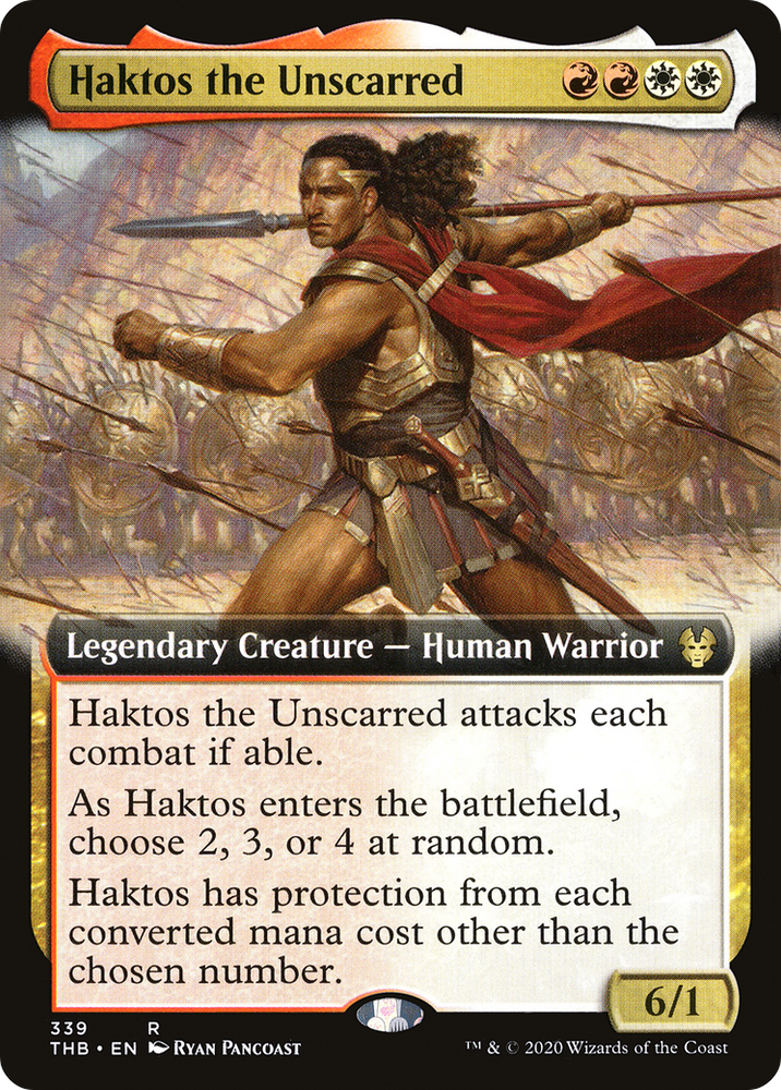 Haktos the Unscarred (Extended Art) (THB-339) - Theros Beyond Death: (Extended Art) Foil