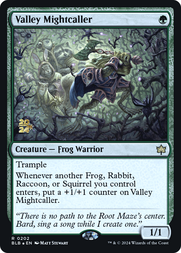 Valley Mightcaller (PRE-202) - Bloomburrow Promos Foil