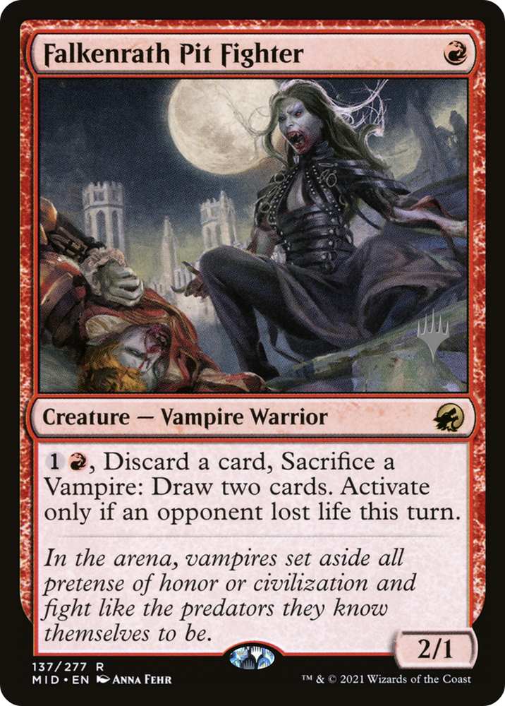 Falkenrath Pit Fighter (PPMID-137P) - Innistrad: Midnight Hunt Promos