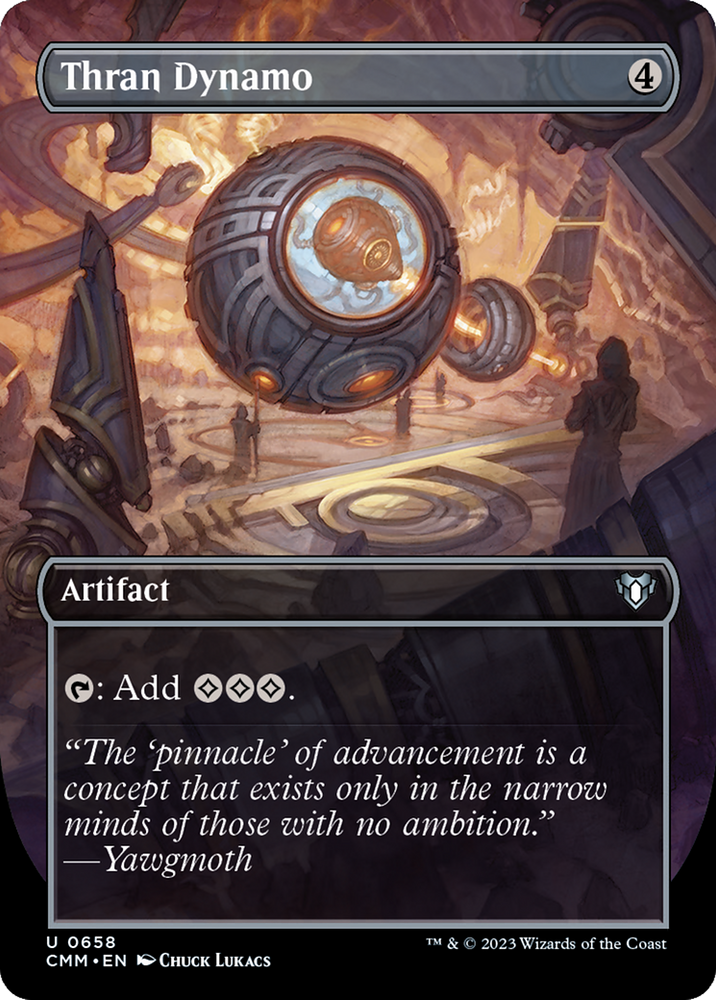 Thran Dynamo (Borderless) (CMM-658) - Commander Masters (Borderless)