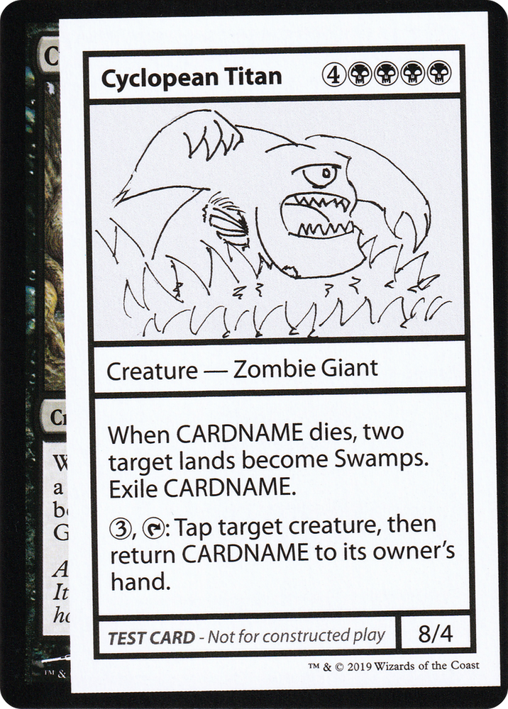 Cyclopean Titan (No PW Symbol) (CMB1-040) - Mystery Booster Playtest Cards 2021