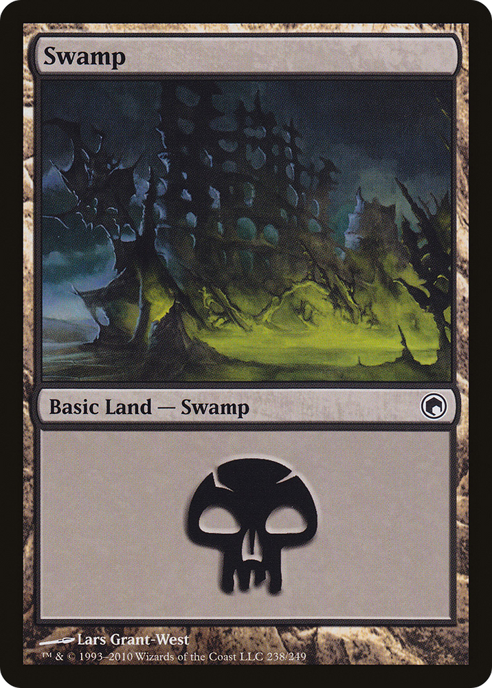 Swamp (238) (SOM-238) - Scars of Mirrodin Foil