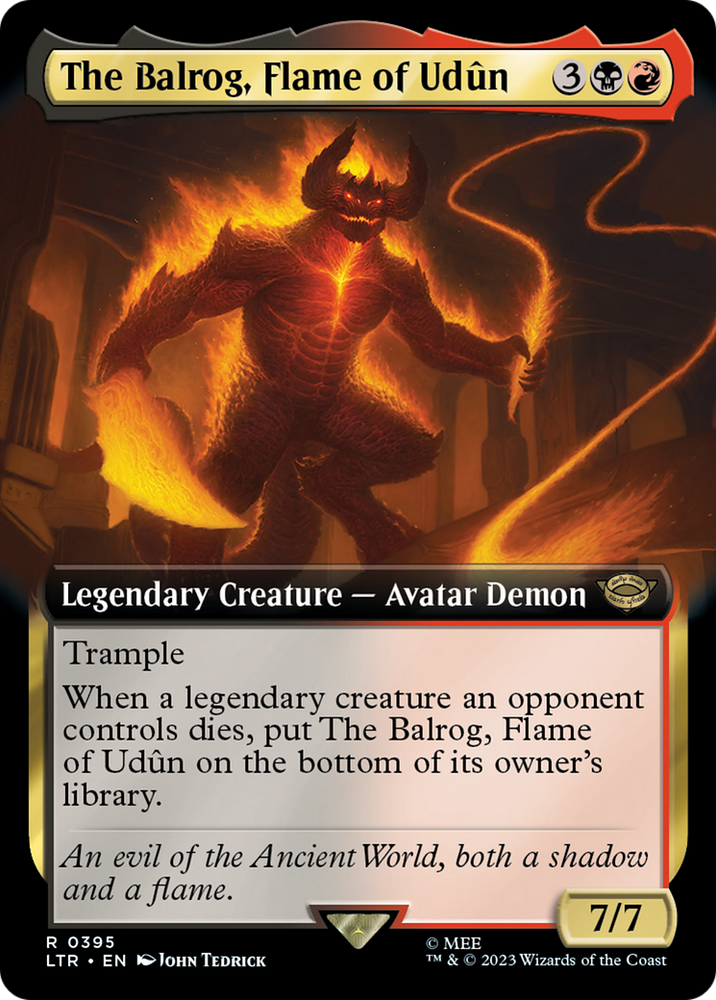 The Balrog, Flame of Udun (Extended Art) (LTR-395) - The Lord of the Rings: Tales of Middle-earth: (Extended Art)