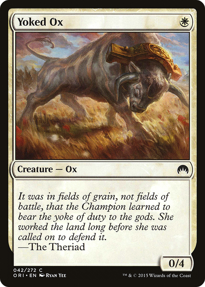 Yoked Ox (ORI-042) - Magic Origins Foil