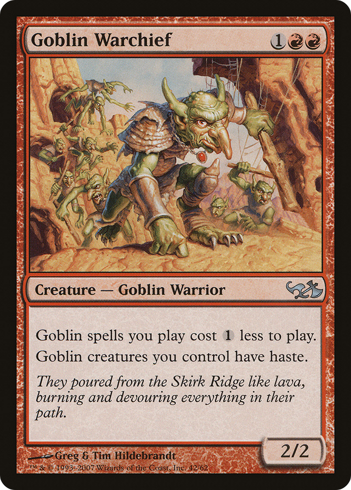 Goblin Warchief (EVG-042) - Duel Decks: Elves vs. Goblins
