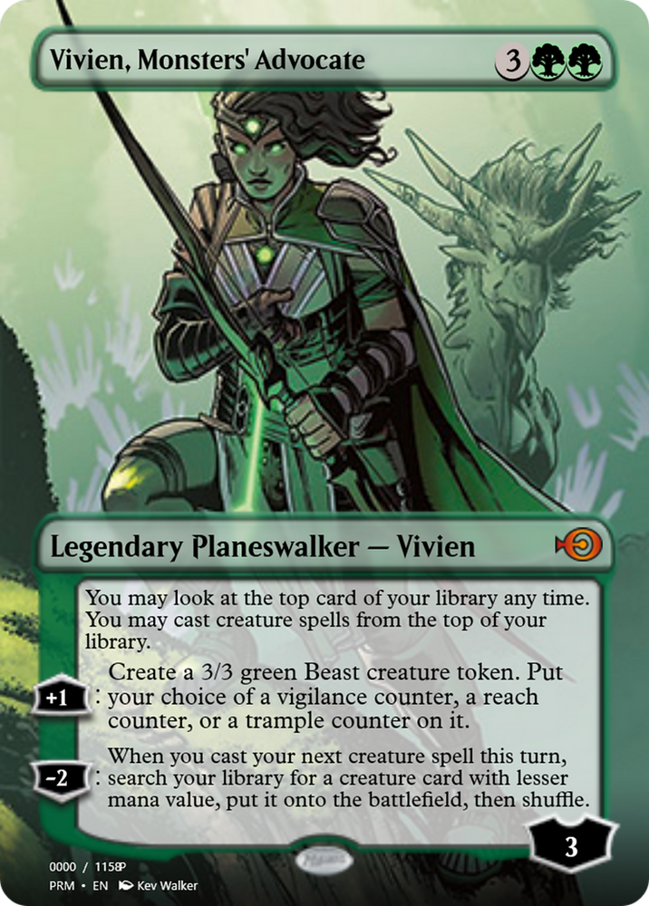 Vivien, Monsters' Advocate (PRM-80799) - Magic Online Promos Foil