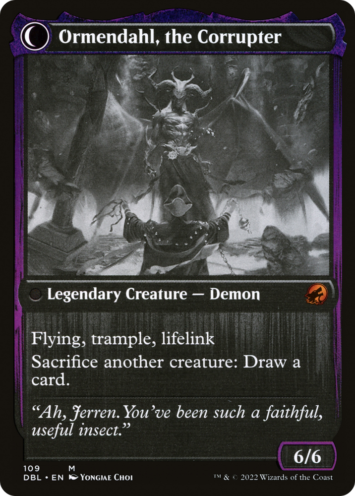 Jerren, Corrupted Bishop (DBL-109) - Innistrad: Double Feature: (Double Faced Transform) Foil