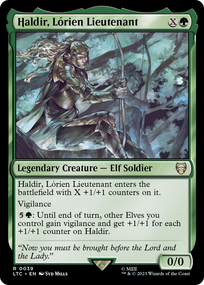 Haldir, Lorien Lieutenant (LTC-039) - Tales of Middle-earth Commander